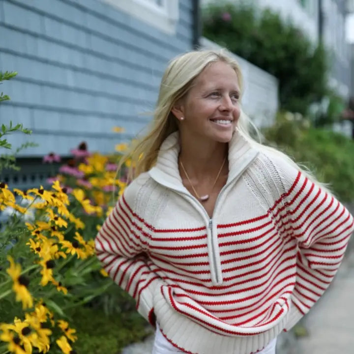 Kathy - Quarter Zip Sweater