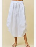 Side Tuck, midi Skirt