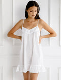 Madeline White Cotton Nightdress