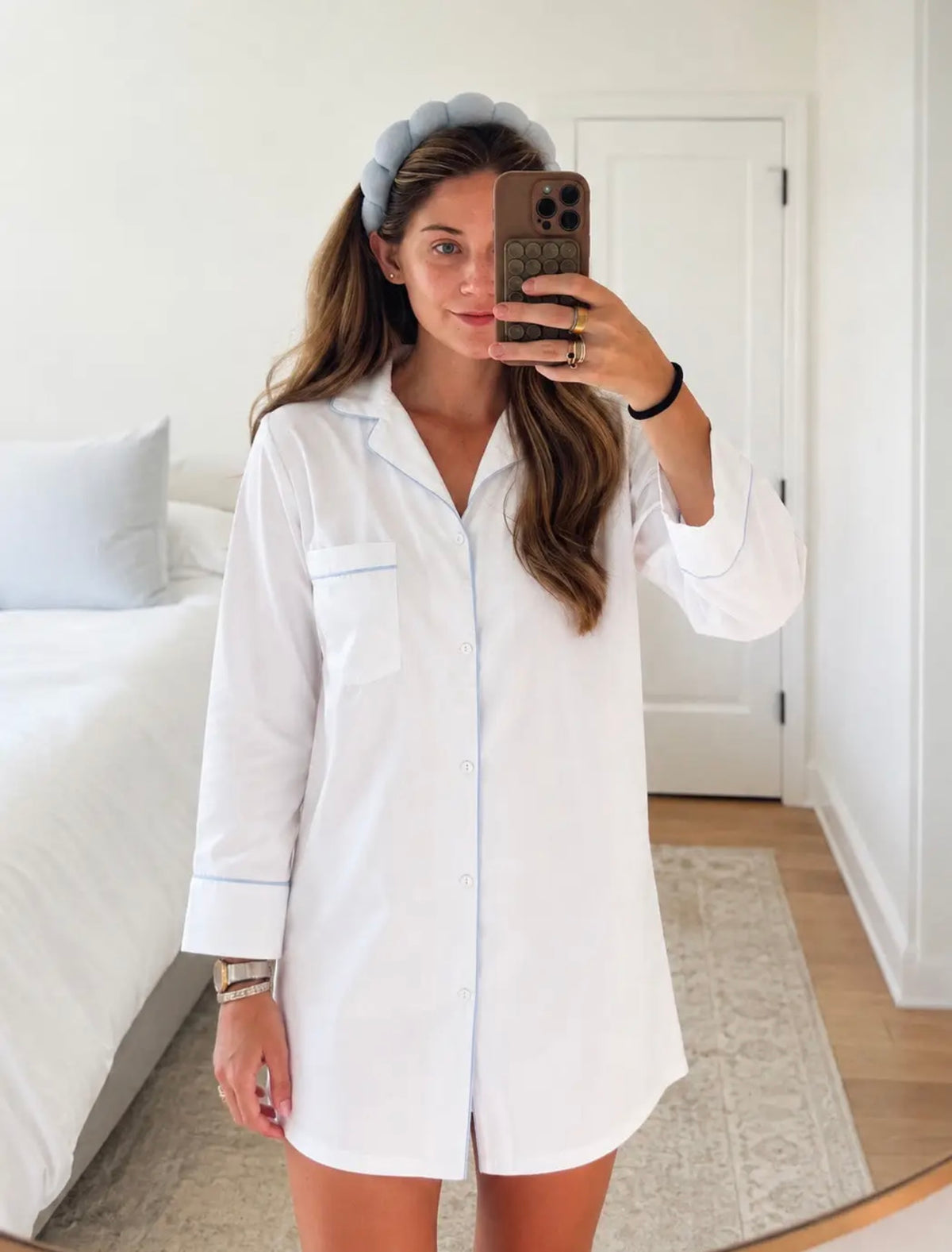 Marjorie White Cotton Nightshirt