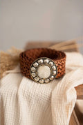 Marte Brown Leather Belt