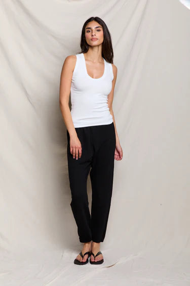 Jordan U-Neck Tank Top in White