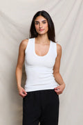 Jordan U-Neck Tank Top in White