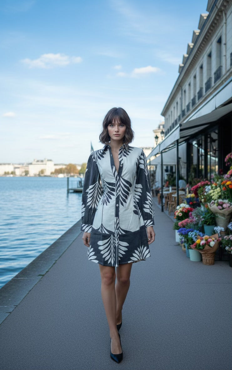 Tess long sleeve dress