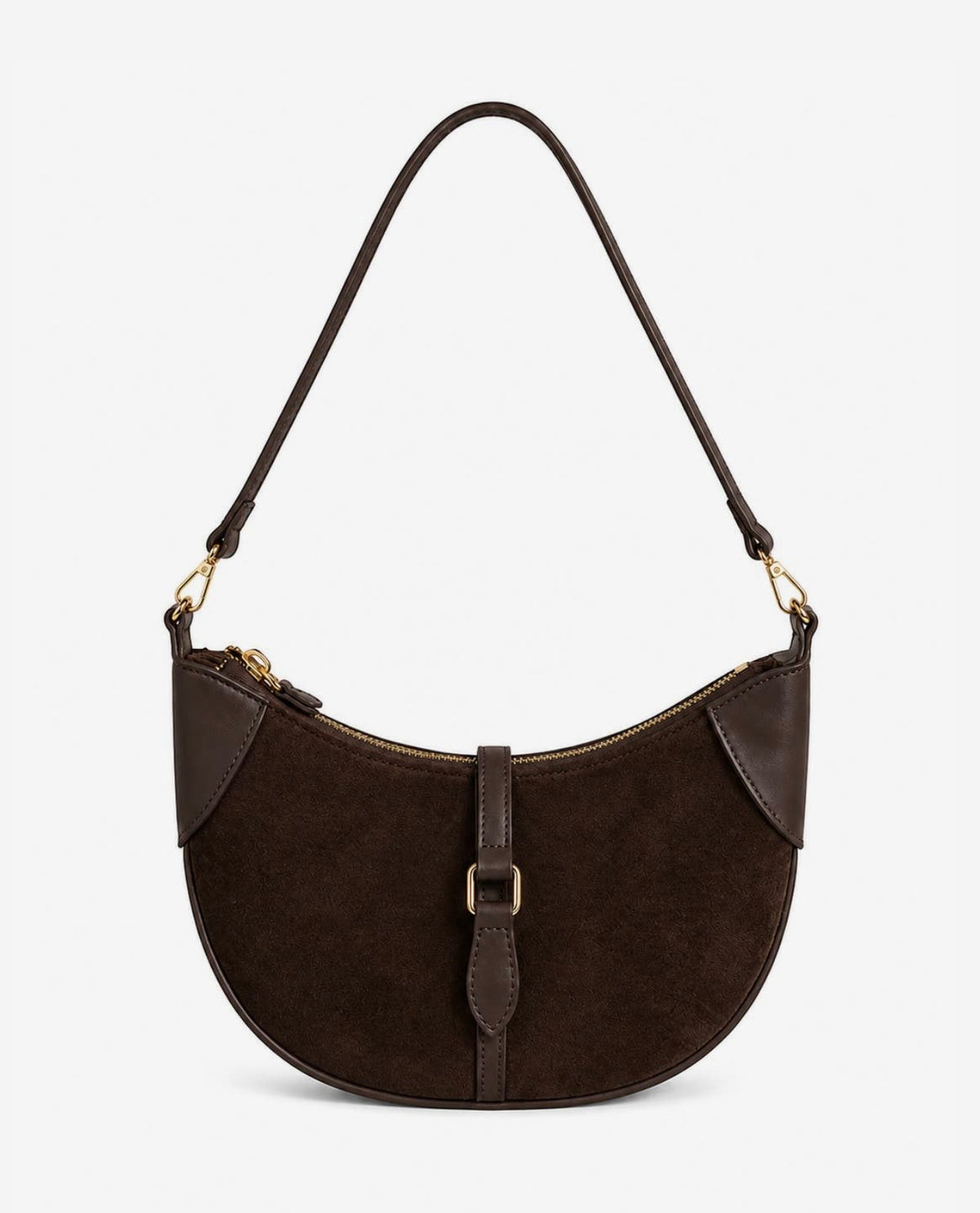 Chelsea Suede Shoulder bag in Brown