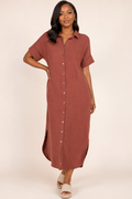 Autumn - Heavy Gauze Shirt Dress