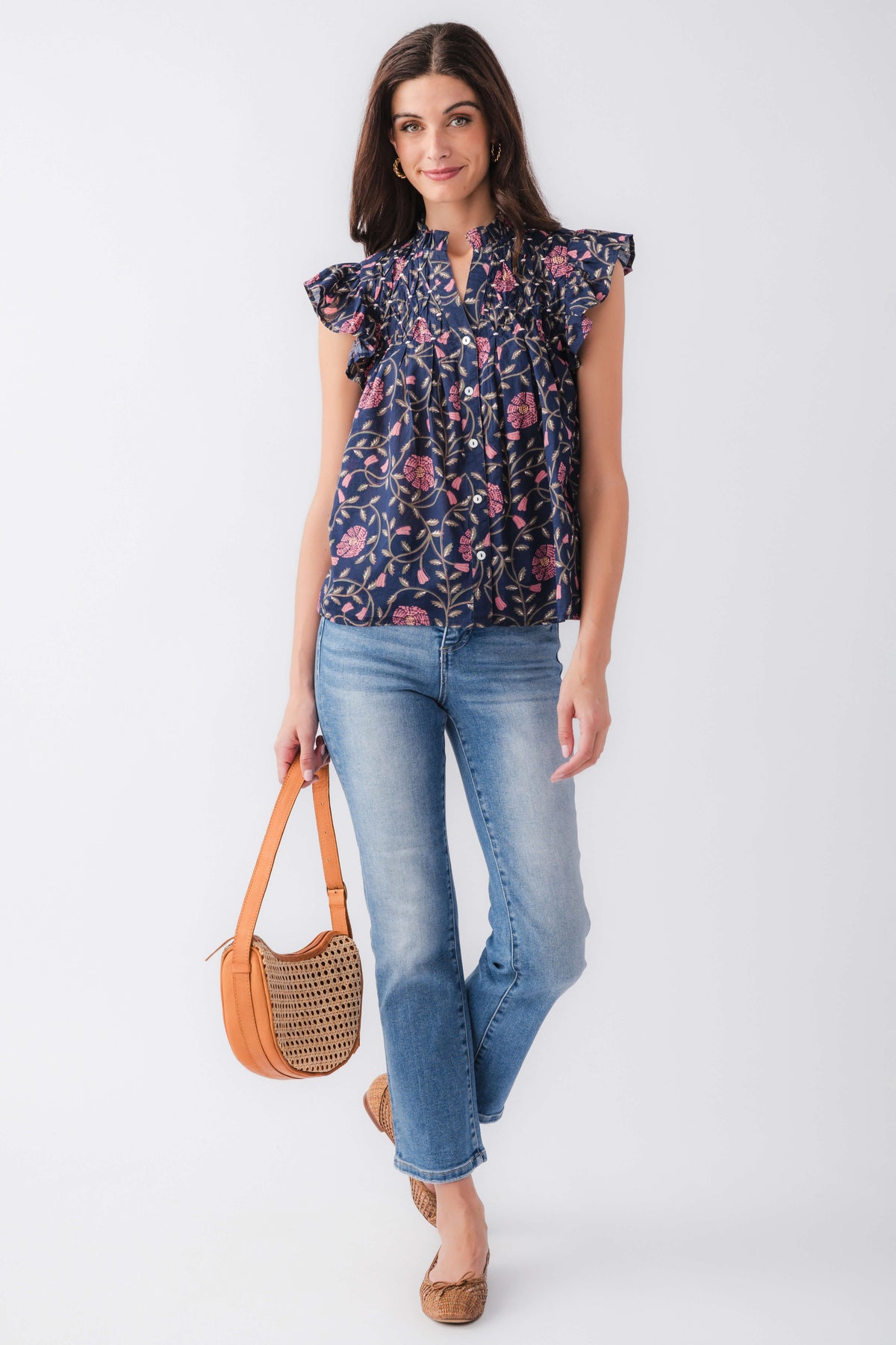 Christy flutter Sleeve Top