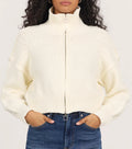 Chalet Cream Zip Sweater