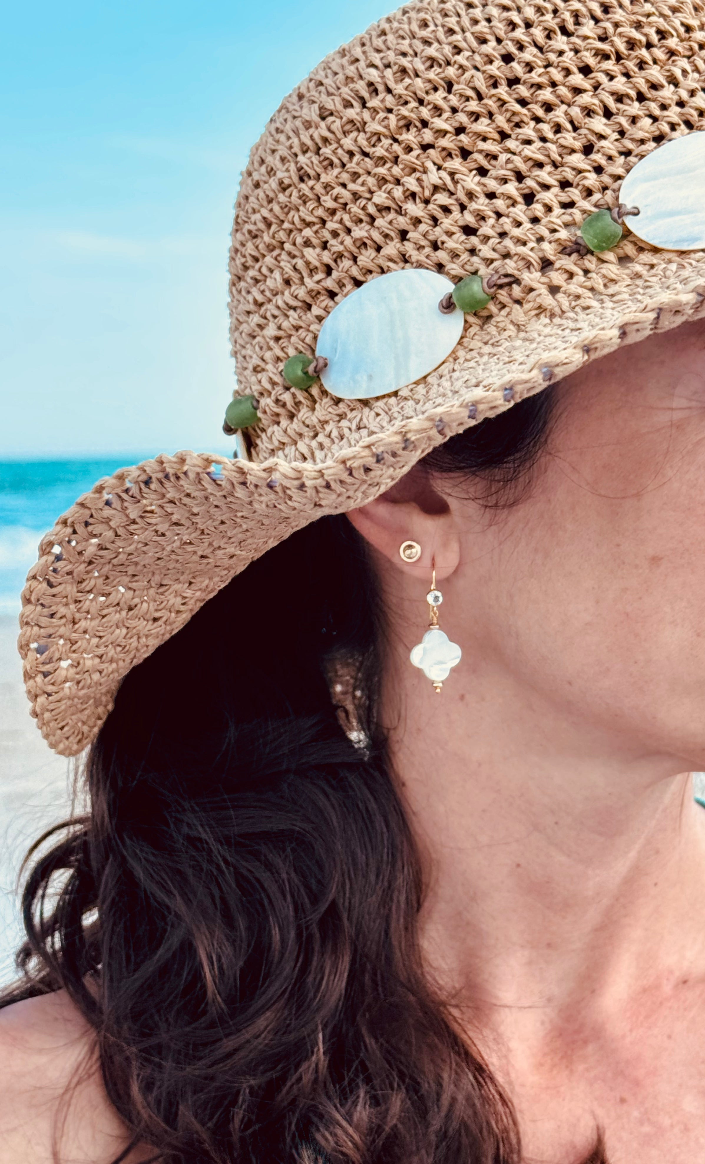 Coastal Clover Earrings