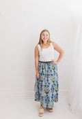 Iris Cascade Maxi Skirt