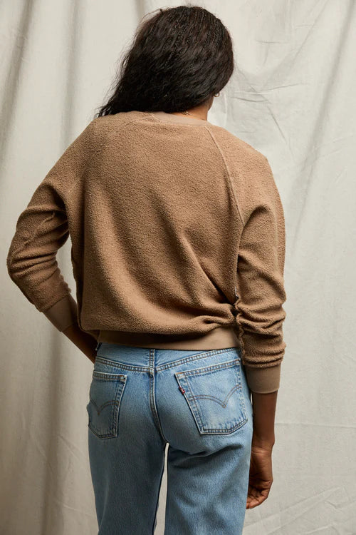 Ziggy Crew Neck Sweatshirt in Mocha