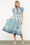 Taylor Flutter Sleeve Maxi Dress