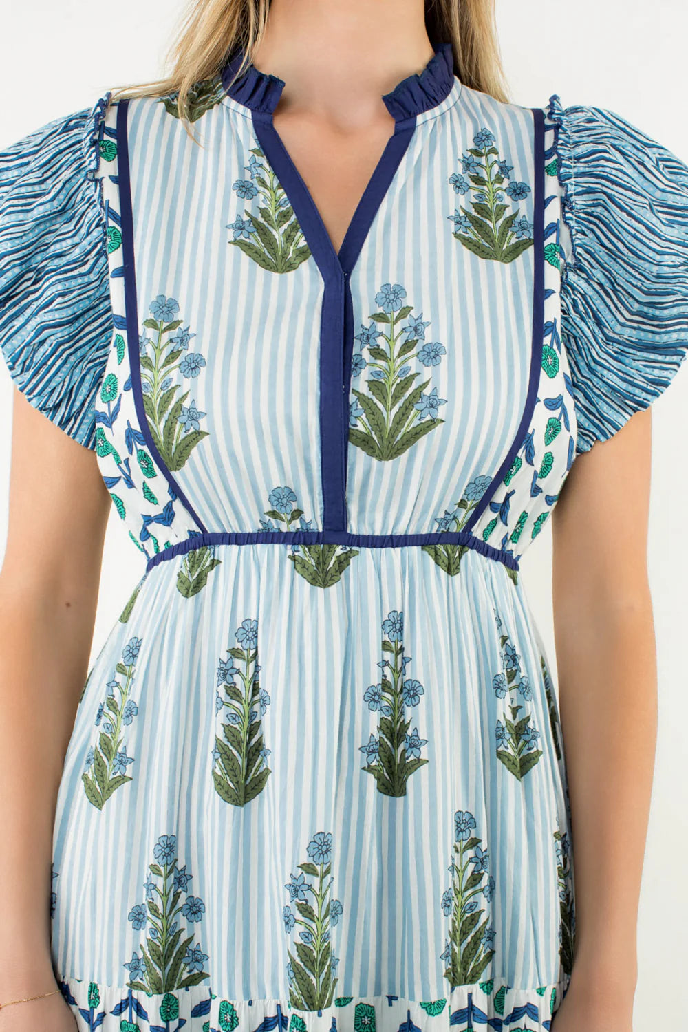 Taylor Flutter Sleeve Maxi Dress