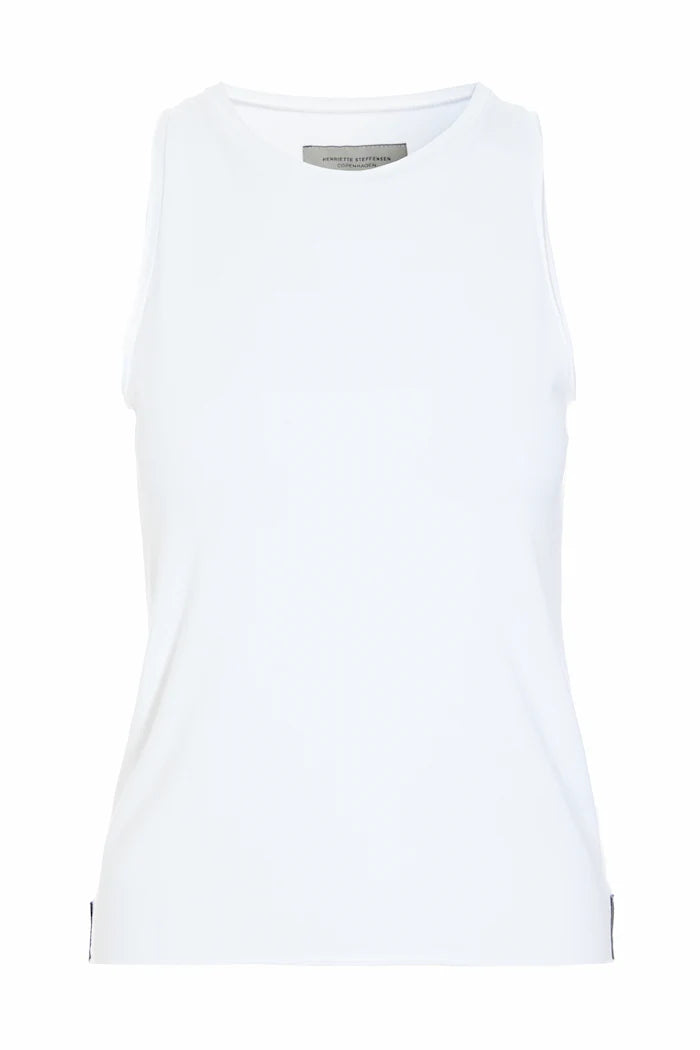 V-Neck Tank Top in White