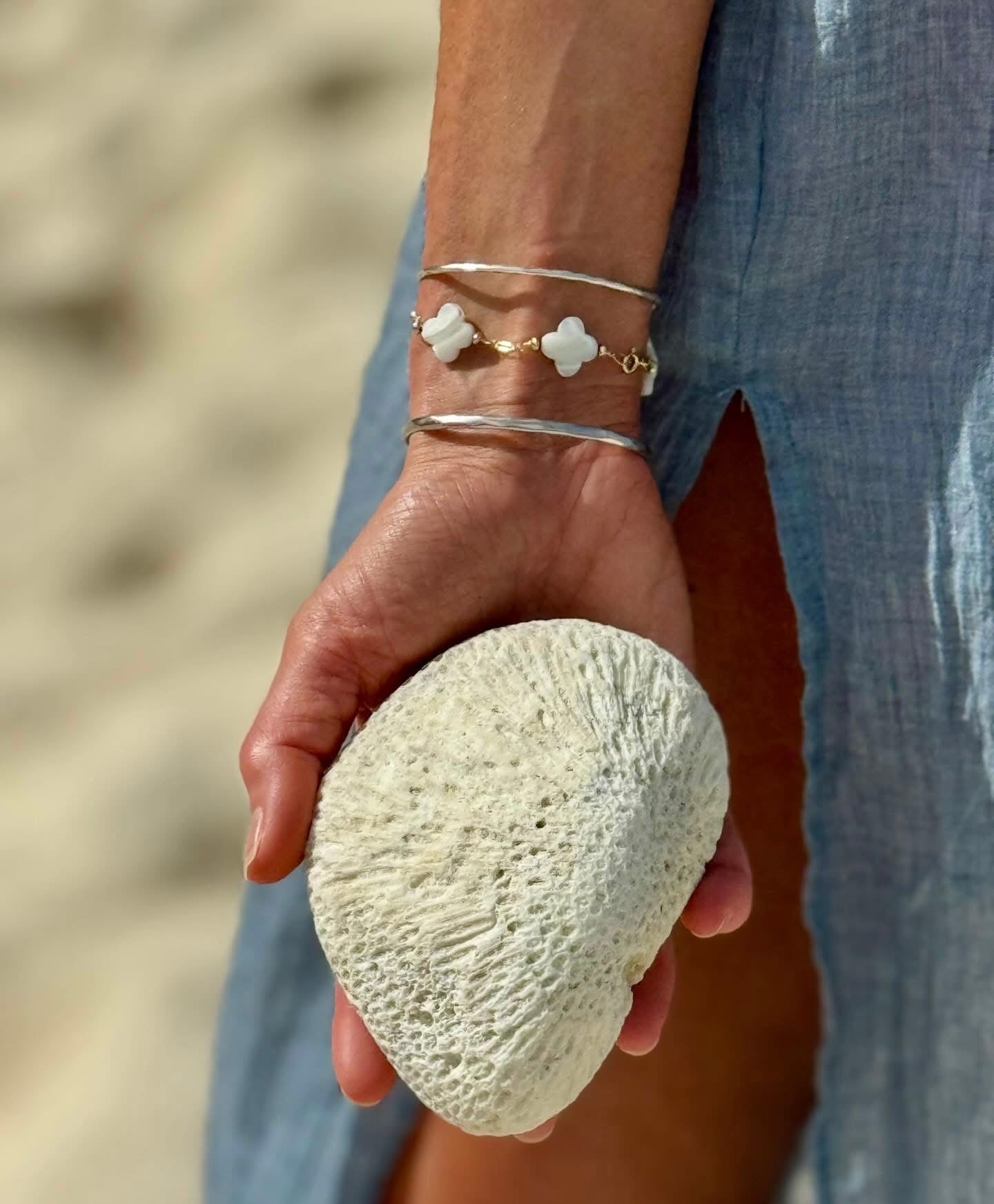 Coastal Clover Bracelet available in two sizes