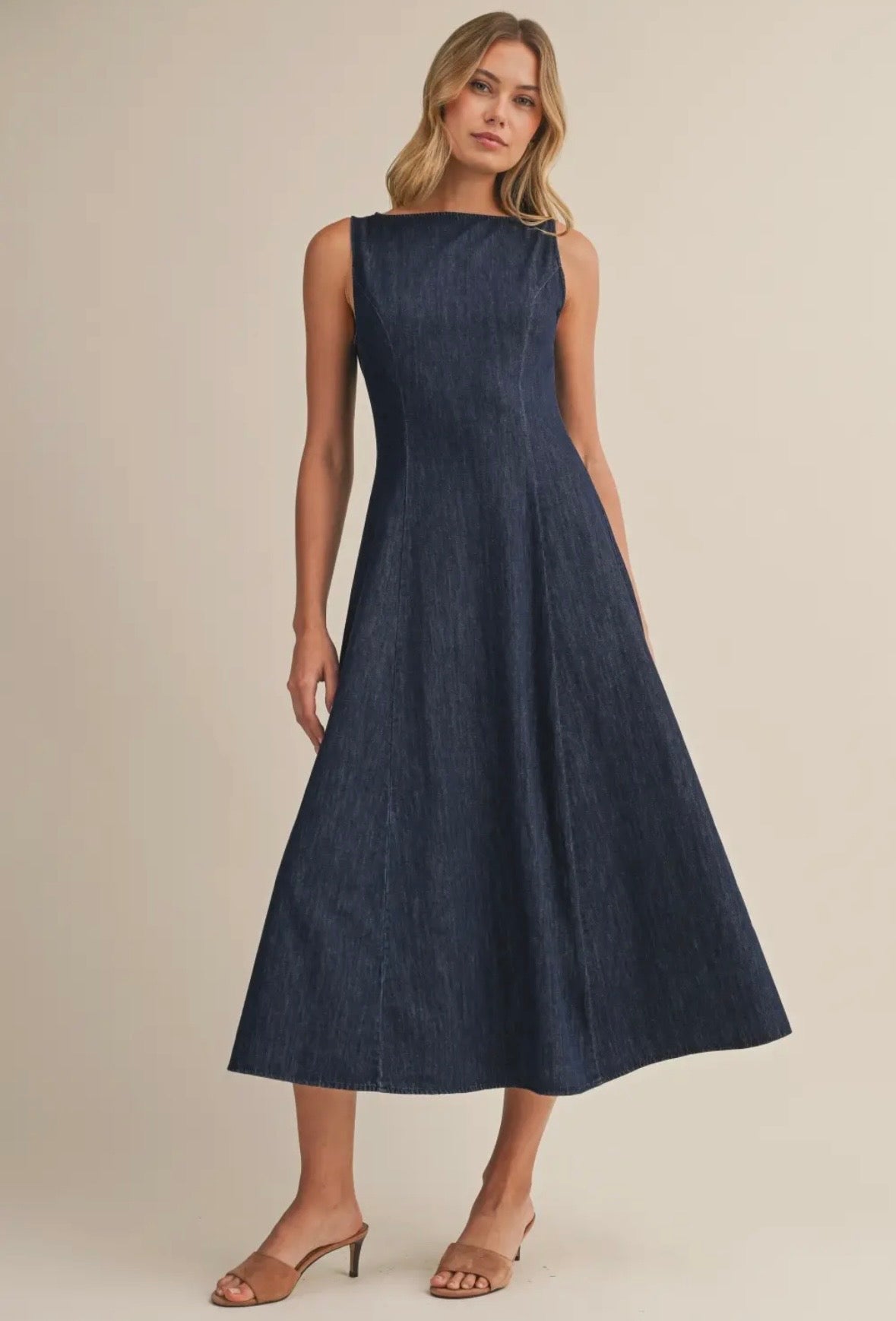Denim Midi Dress