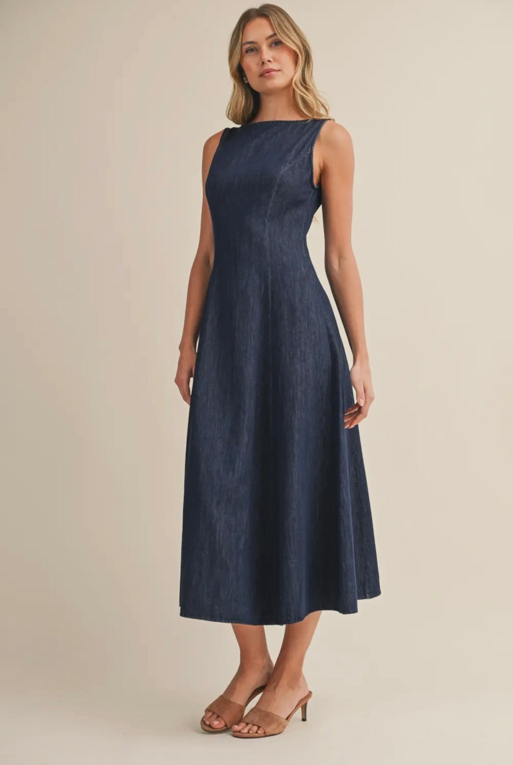 Denim Midi Dress