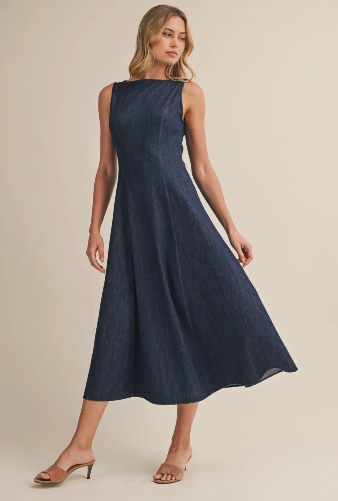 Denim Midi Dress