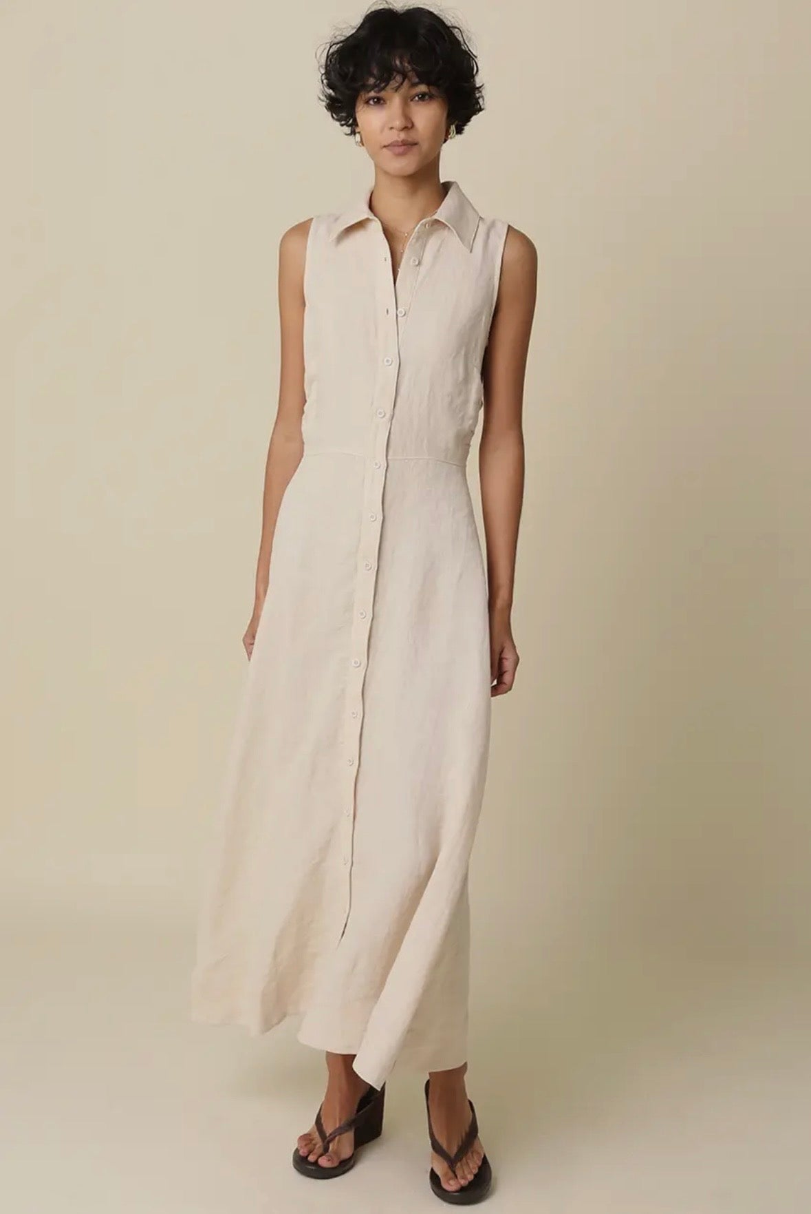 aim linen dress Aimme Linen Maxi Dress