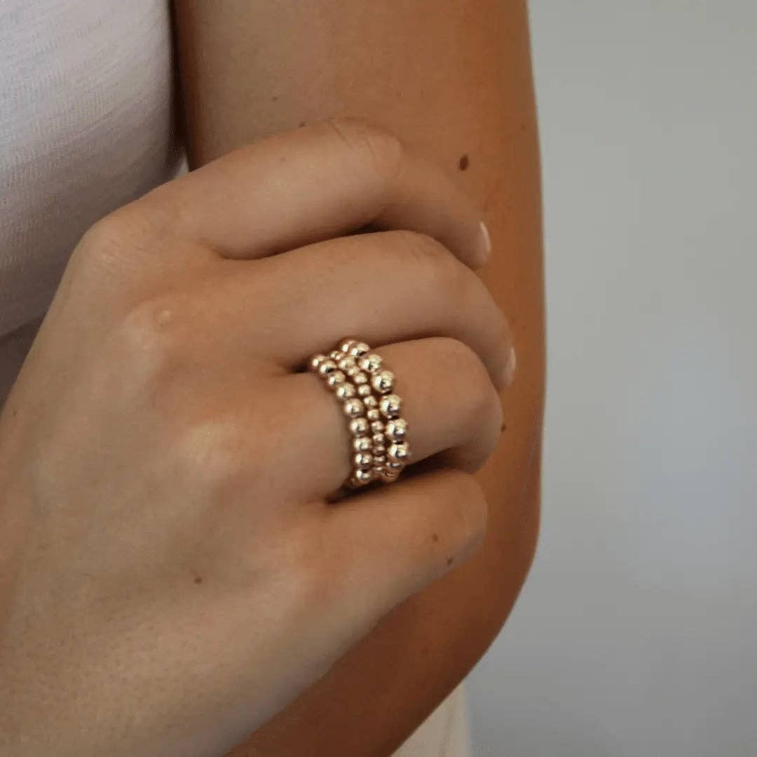 Gold Filled 4mm Waterproof Stretch Ring