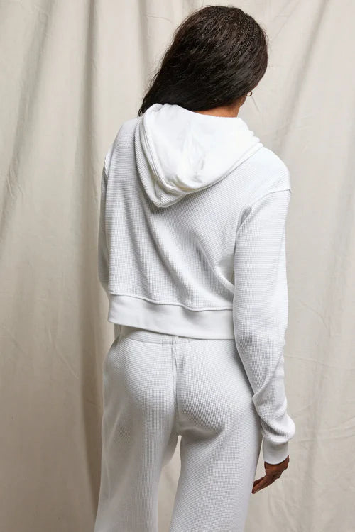 Inez Waffle Zip-Up Hoodie
