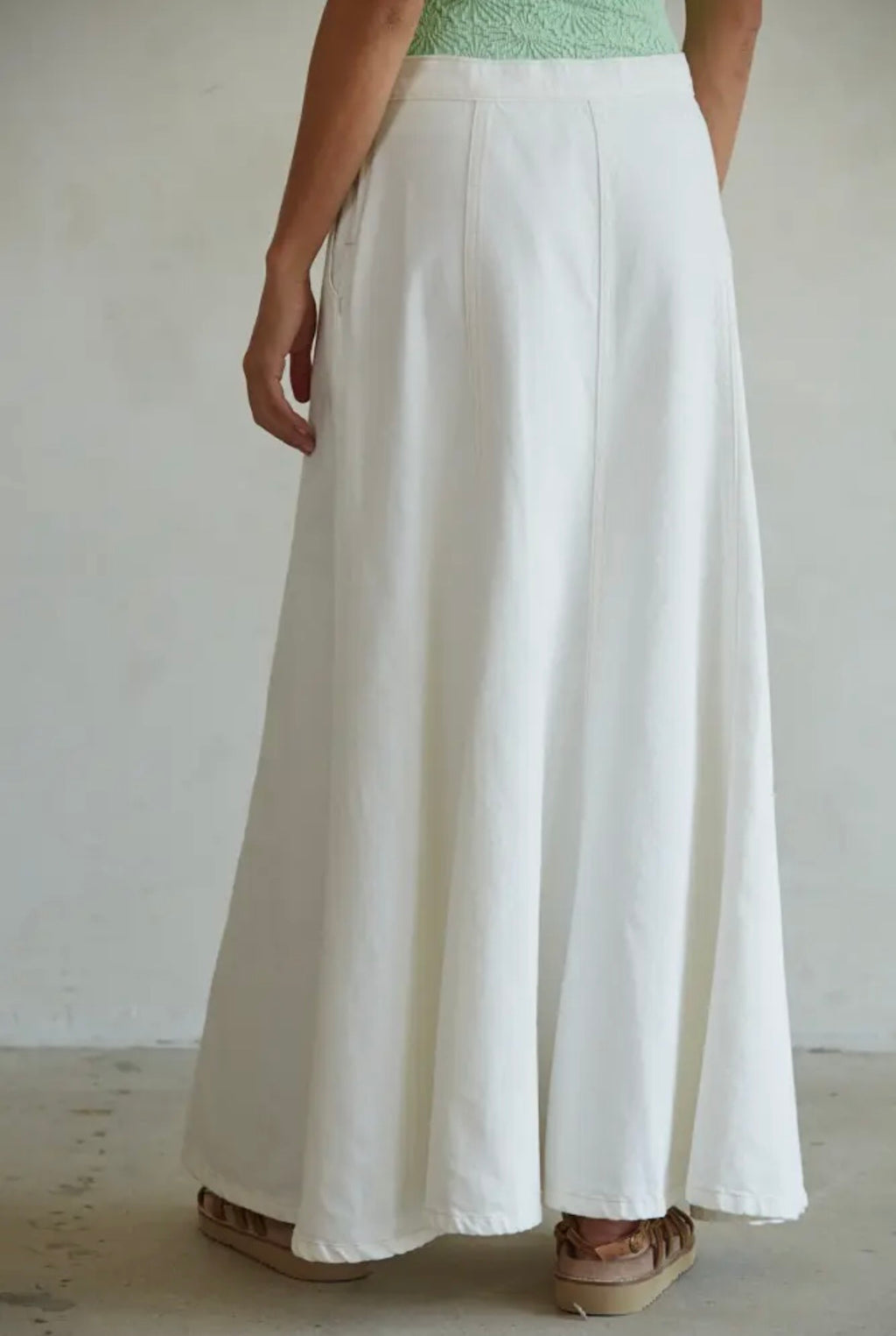 Denim, Maxi Flare Skirt