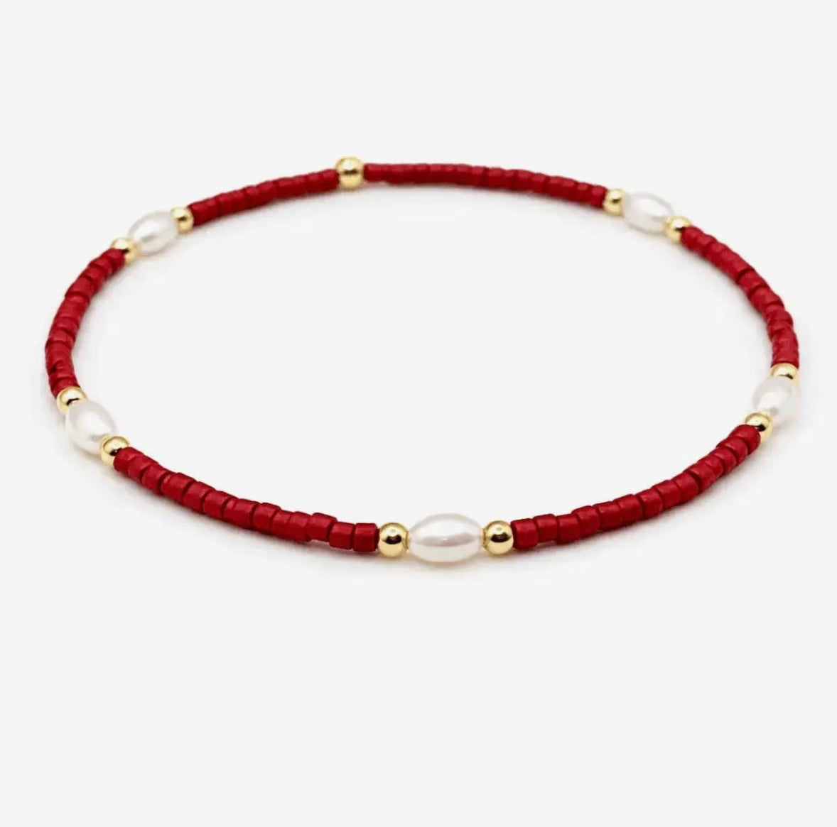 Game Day Bracelet in Red or Green