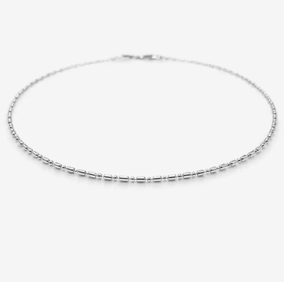 Sterling Silver 17' Royal Necklace