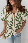 Bold Leaf Print Shirt