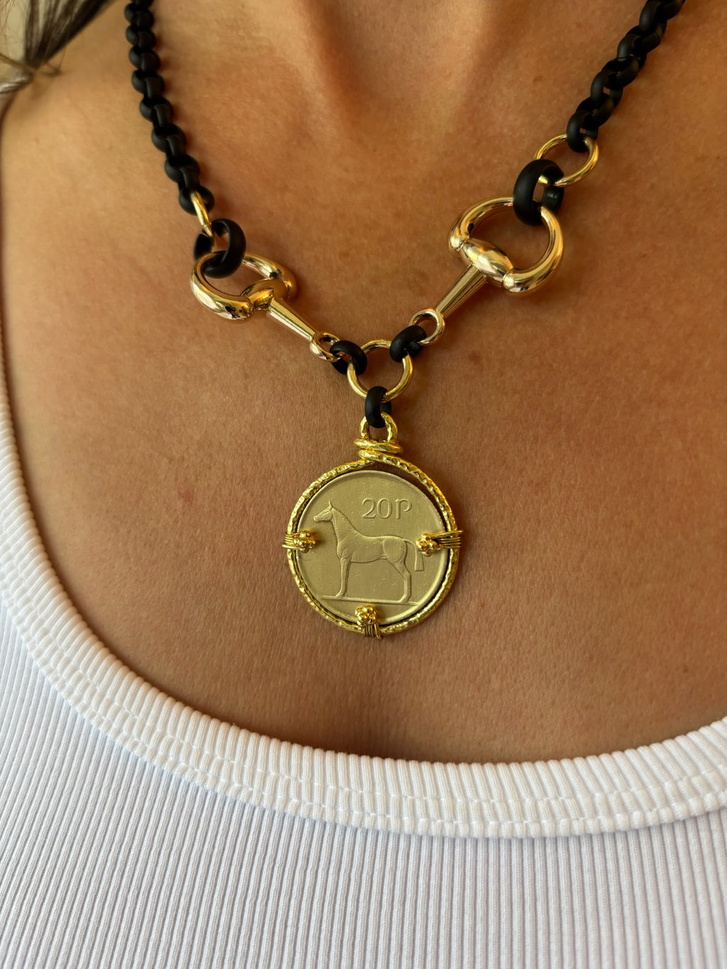 Miya Coin Necklace by Philip Allen Heftner Design