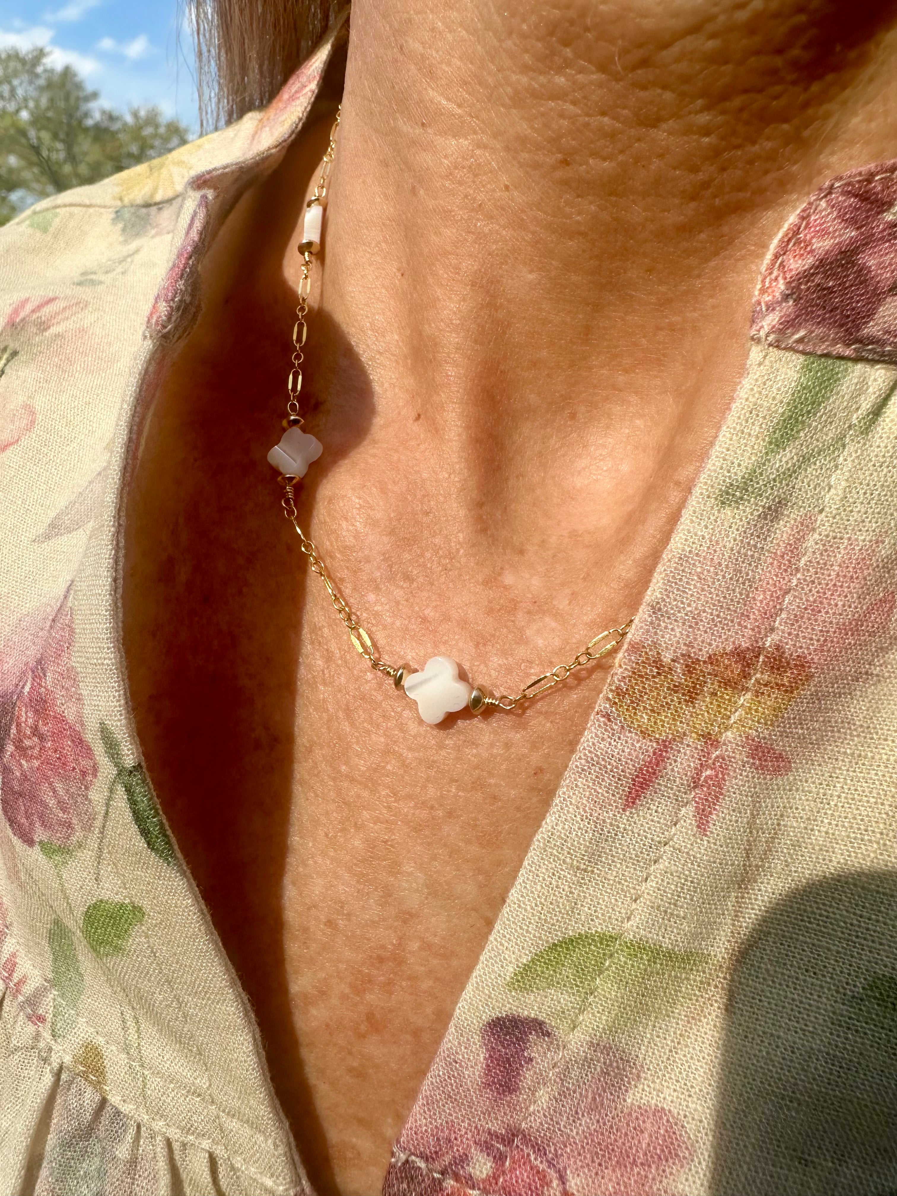 Coastal Clover Necklace