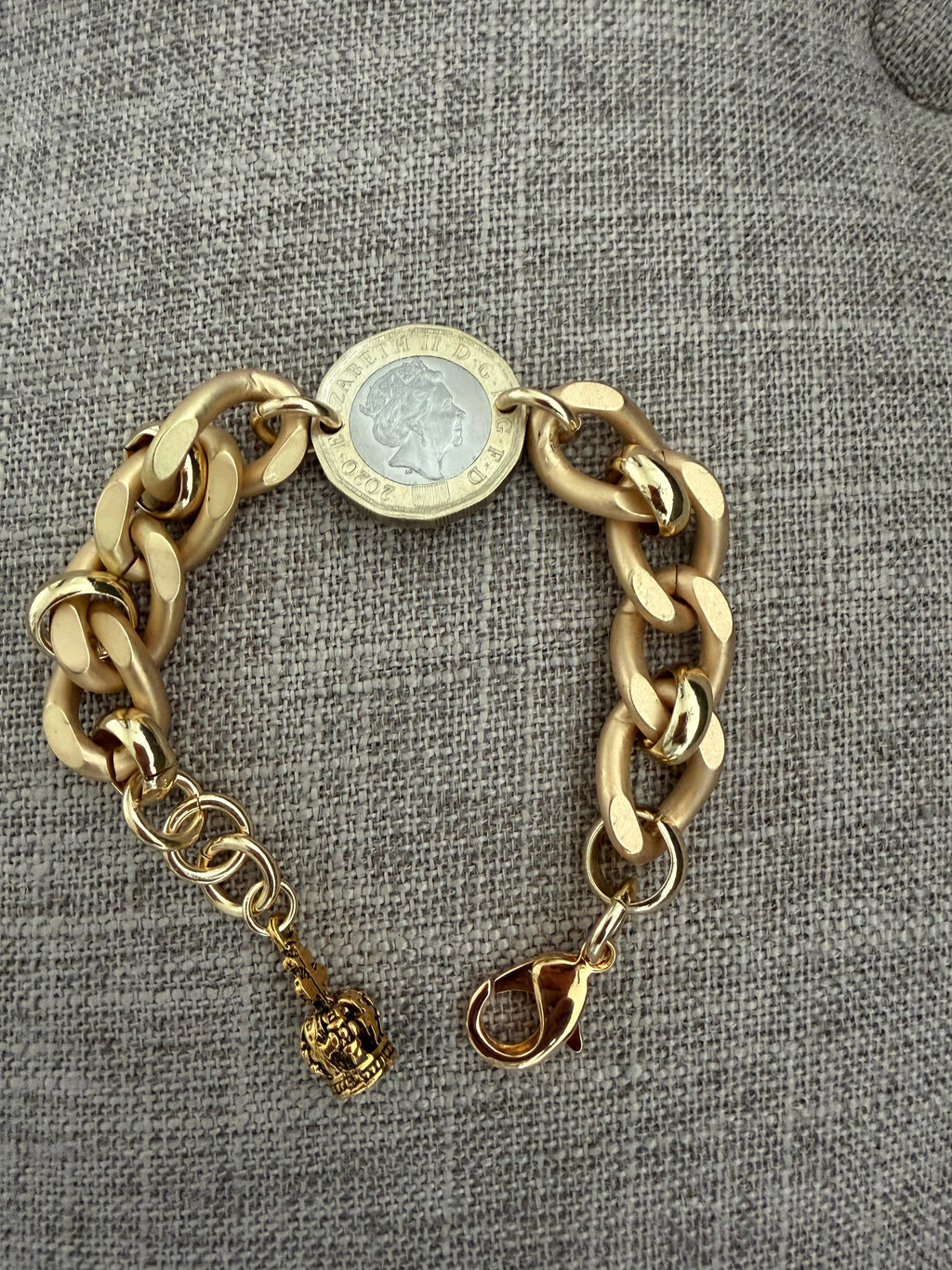 British Pound Curb bracelet By Philip Allen Hefner