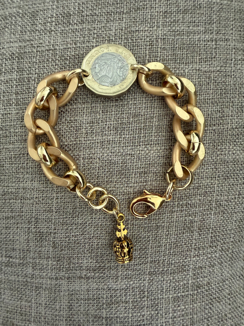 British Pound Curb bracelet By Philip Allen Hefner