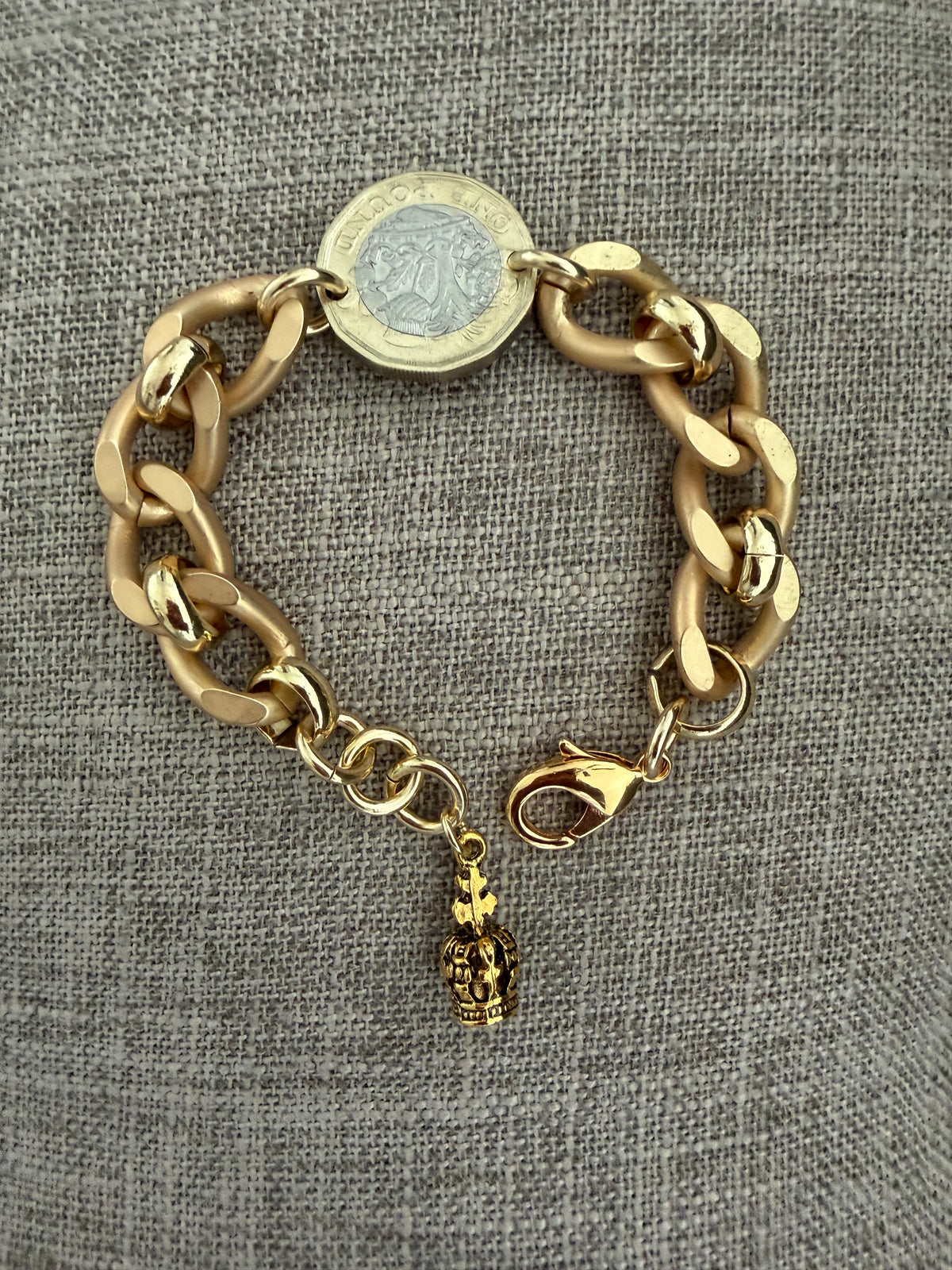 British Pound Curb bracelet By Philip Allen Hefner