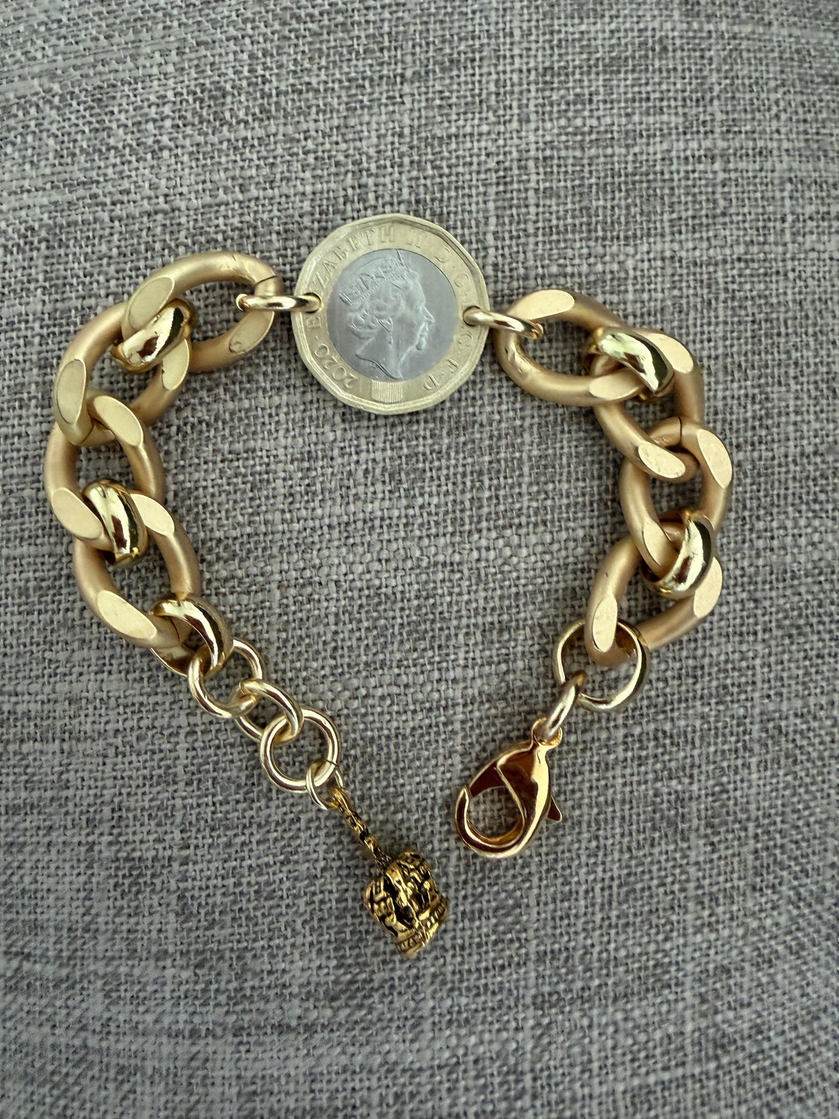 British Pound Curb bracelet By Philip Allen Hefner