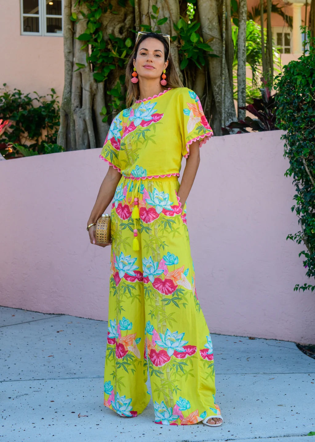 Presley Pant in Tropical Bamboo