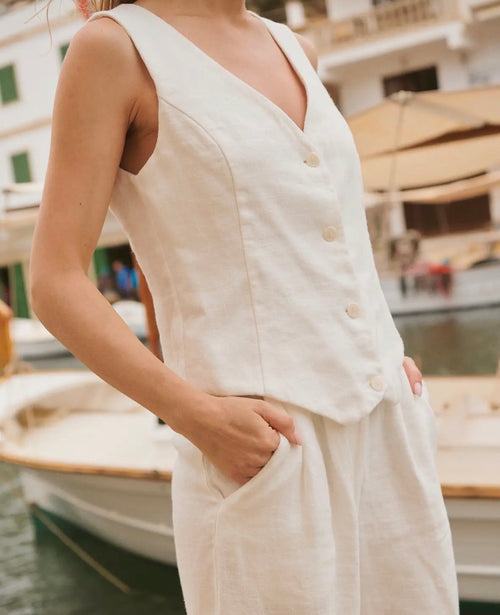 Amy Linen Vest