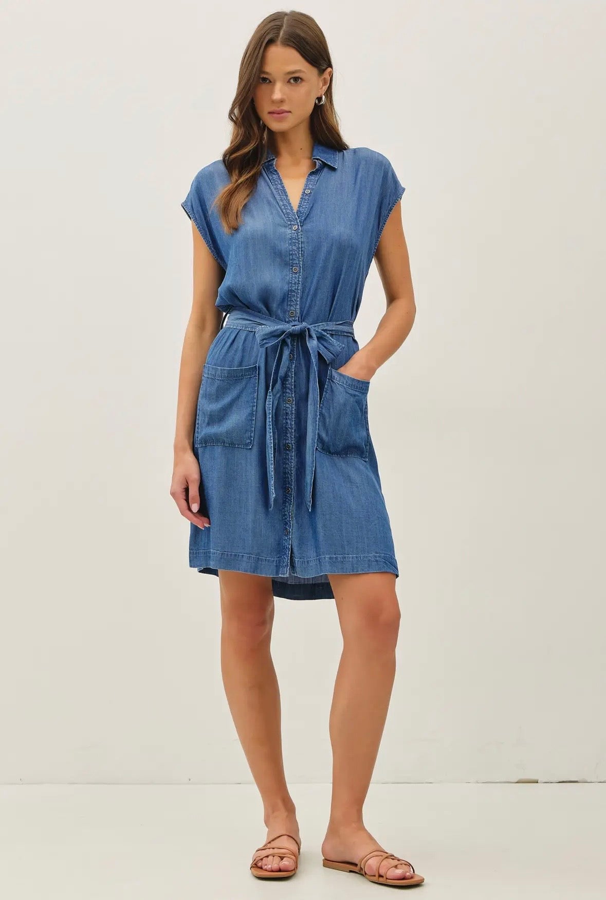 Dark Blue Dress, Tencel