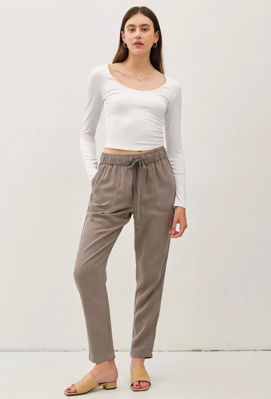 Earth Gray, Tencel Pants